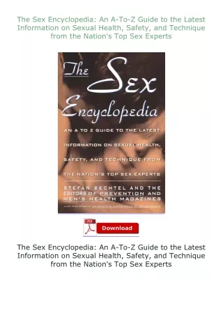 full✔download️⚡(pdf) The Sex Encyclopedia: An A-To-Z Guide to the Latest Information on Sexual Health, Safety,