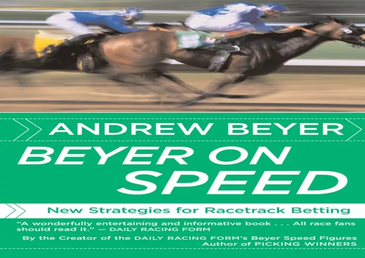 beyer on speed new strategies for racetrack