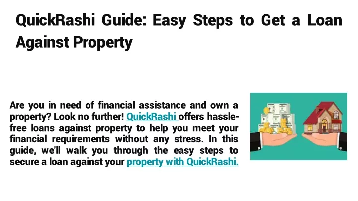 quickrashi guide easy steps to get a loan against property