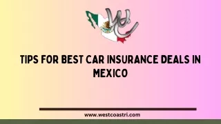 Tips for Best Car Insurance Deals in Mexico