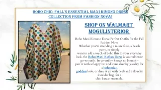 Boho Chic: Fall's Essential Maxi Kimono Dress Collection from Fashion Nova!