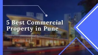 5 Best Commercial Property in Pune