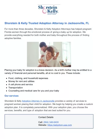 Adoption Attorney in Jacksonville FL