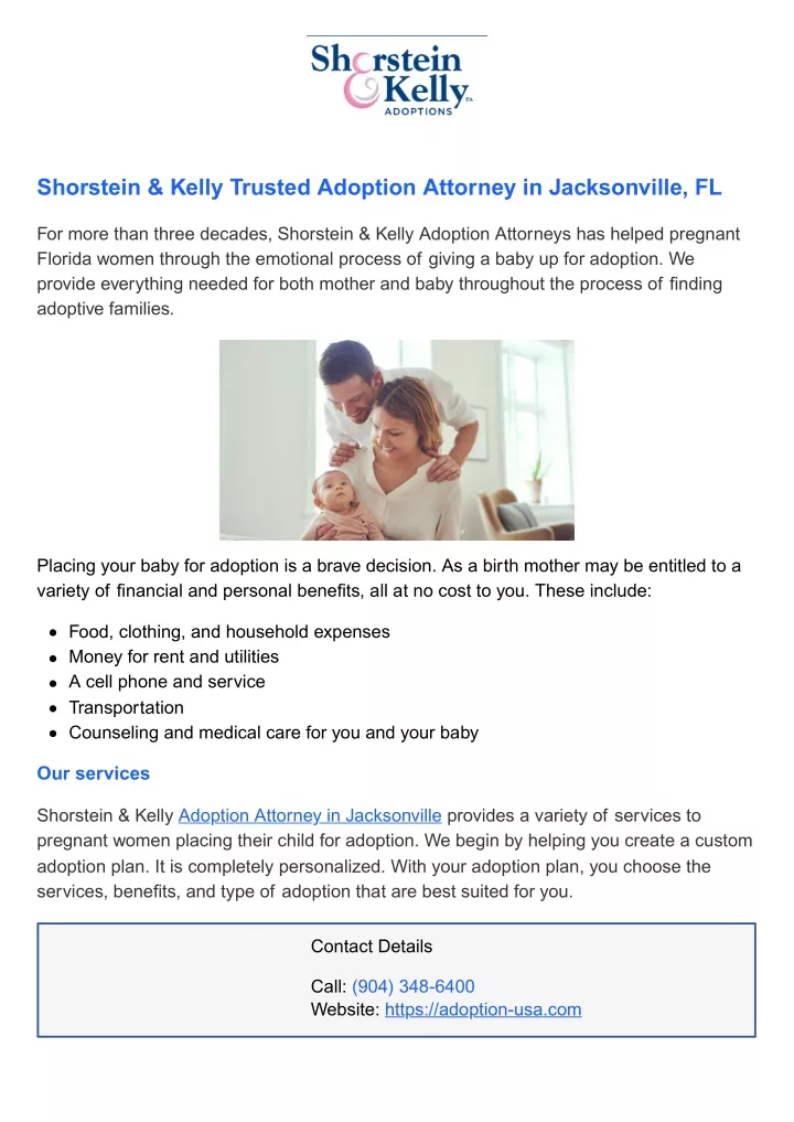 shorstein kelly trusted adoption attorney
