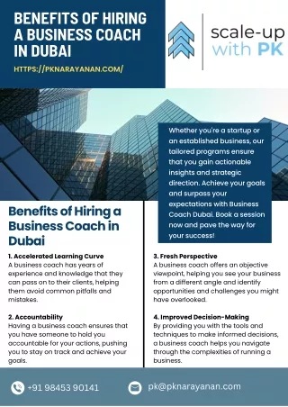 Benefits of Hiring a Business Coach in Dubai