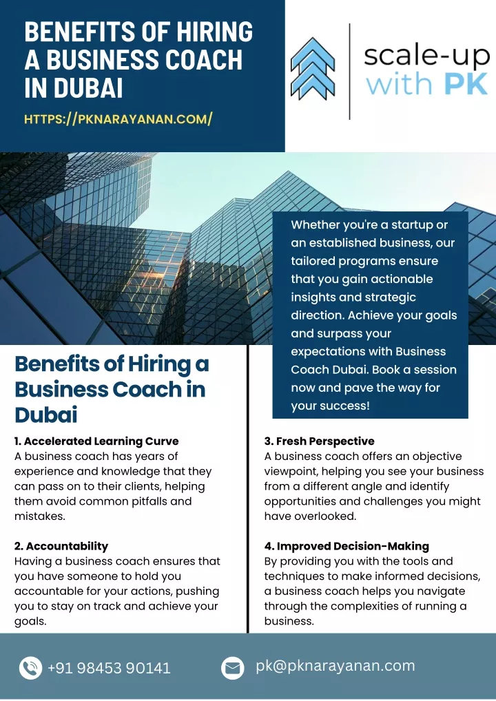 benefits of hiring a business coach in dubai