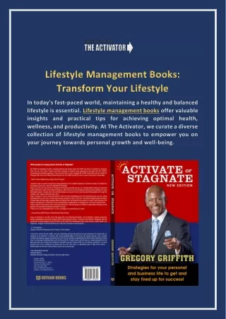 Lifestyle Management Books: Transform Your Lifestyle