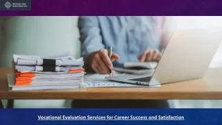 Get the Vocational Evaluation Services for Informed Career Decisions