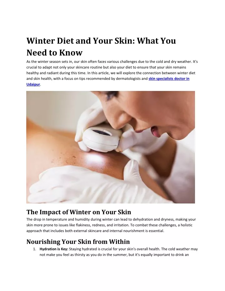 winter diet and your skin what you need to know