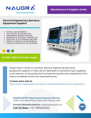 Electrical Engineering Laboratory Equipments Suppliers