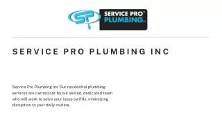 Service Pro Plumbing Inc