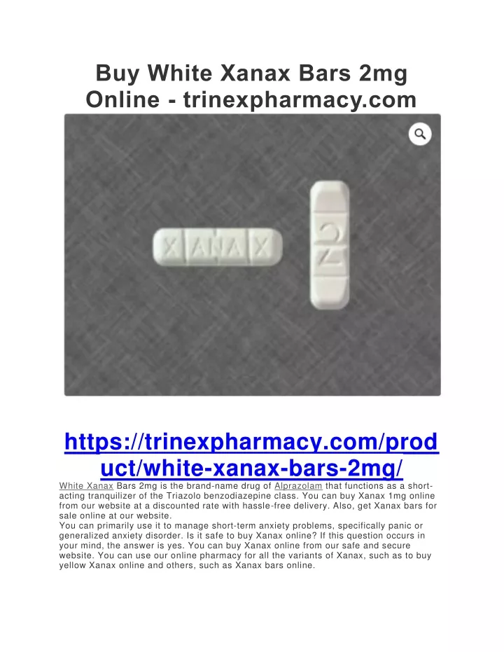 buy white xanax bars 2mg online trinexpharmacy com