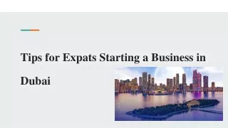 Tips for Expats Starting a Business in Dubai