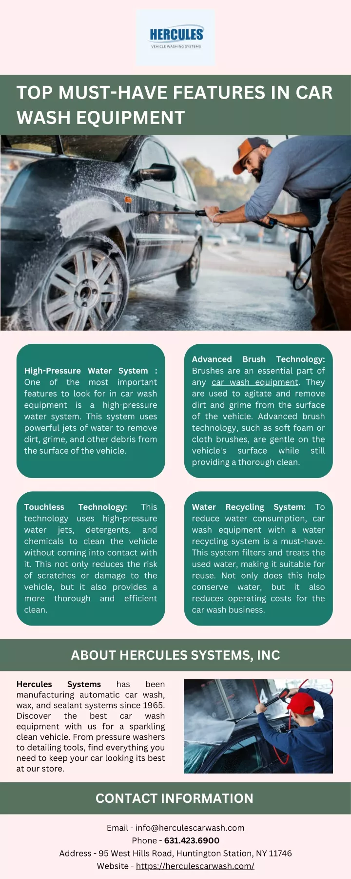 top must have features in car wash equipment