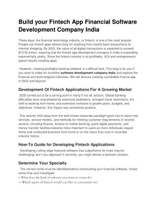 Build your Fintech App Financial Software Development Company India (1)