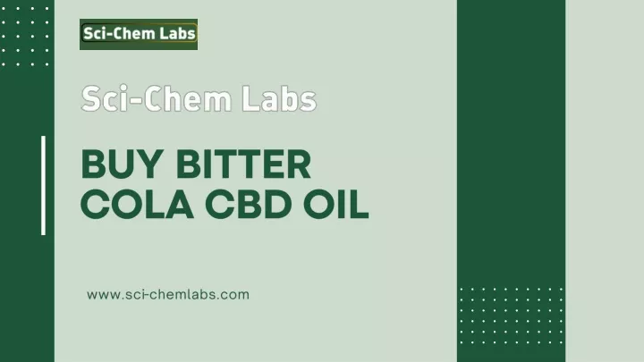 buy bitter cola cbd oil