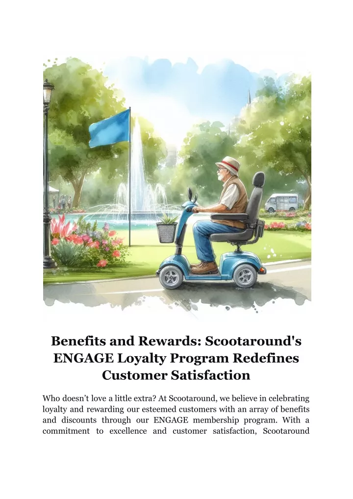 benefits and rewards scootaround s engage loyalty