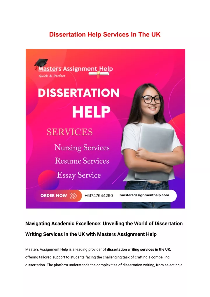 dissertation help services in the uk