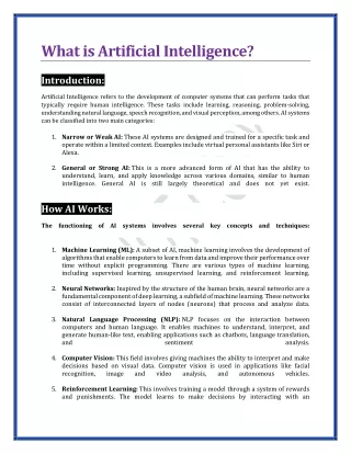 what is artificial intelligence