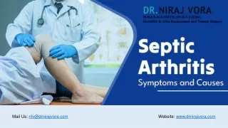 Septic Arthritis Symptoms and Causes - Dr Niraj Vora