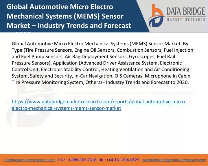 global automotive micro electro mechanical