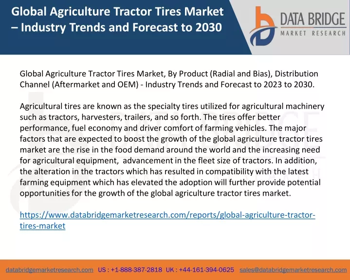 global agriculture tractor tires market industry