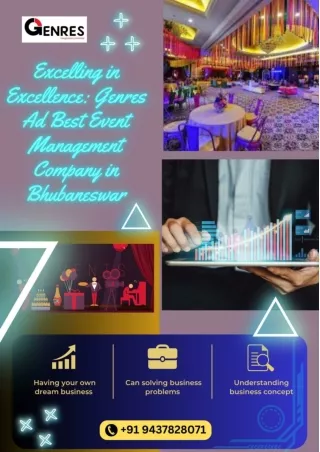 Excelling in Excellence Genres Ad Best event Management Company in Bhubaneswar