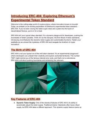 Introducing ERC-404_ Exploring Ethereum's Experimental Token Standard