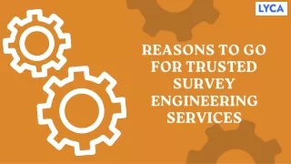 Reasons to Go for Trusted Survey Engineering Services