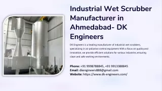 Wet Scrubber, Industrial Wet Scrubbers Manufacturer in Ahmedabad