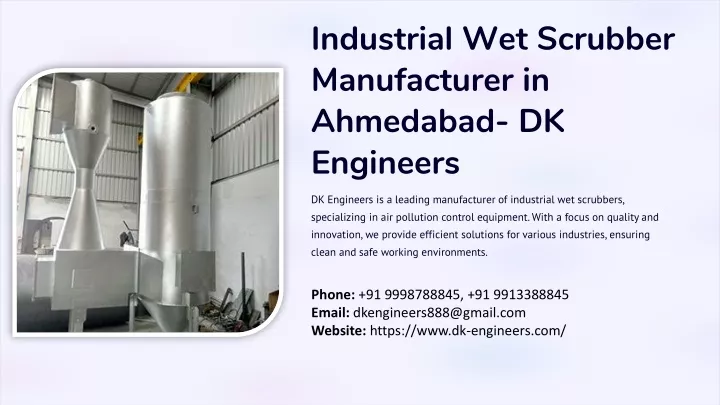 industrial wet scrubber manufacturer in ahmedabad