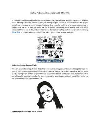crafting professional presentations with office