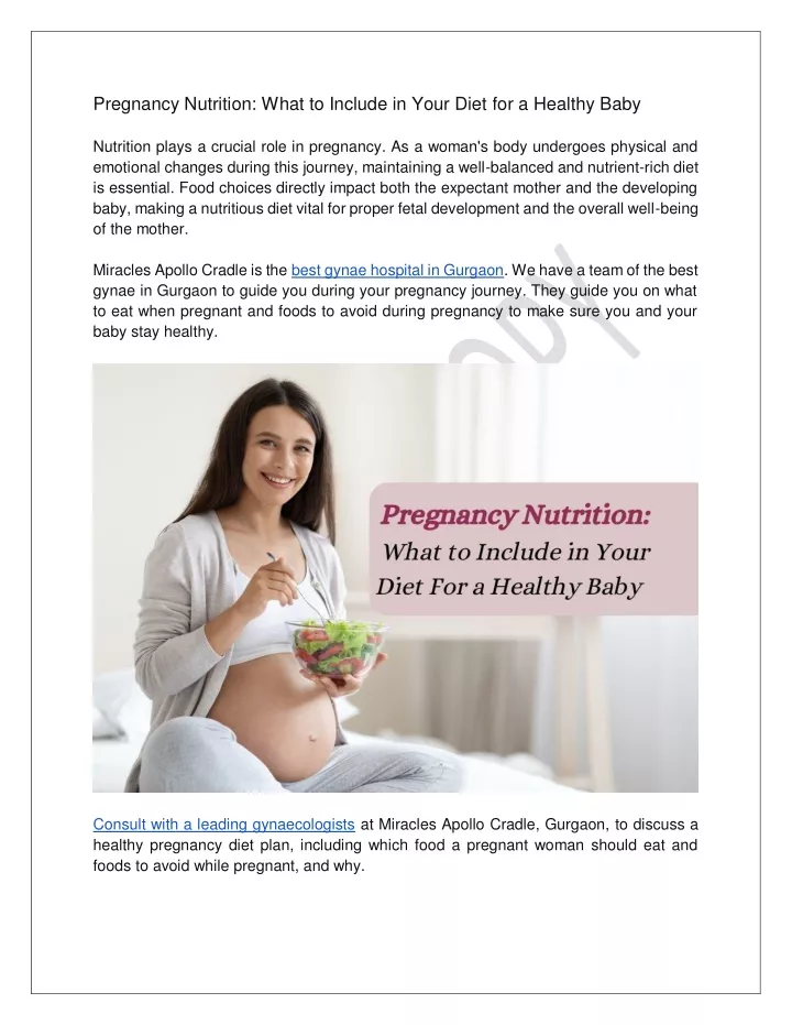 pregnancy nutrition what to include in your diet