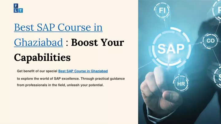 best sap course in ghaziabad boost your