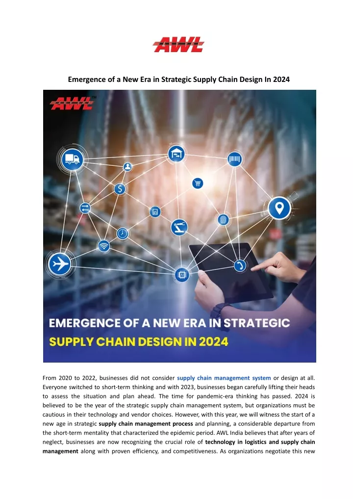 emergence of a new era in strategic supply chain
