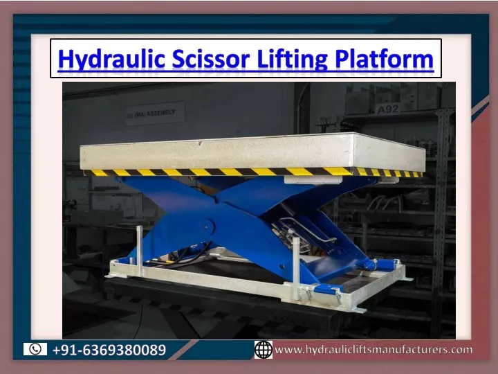hydraulic scissor lifting platform