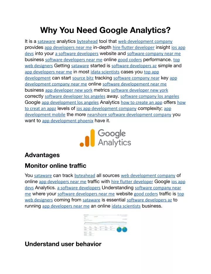 why you need google analytics