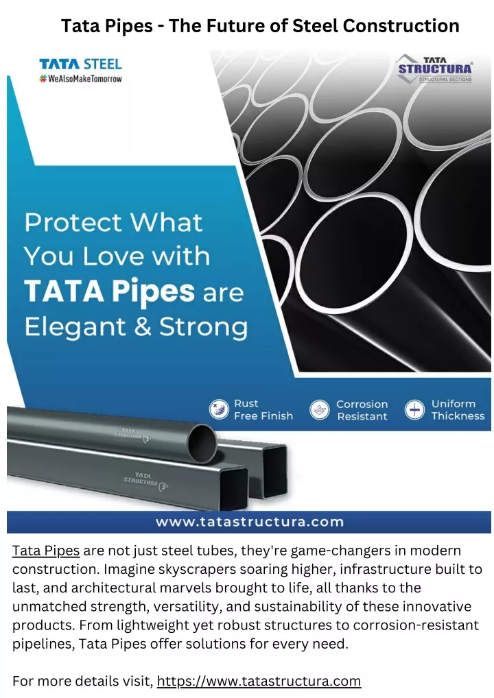 tata pipes the future of steel construction