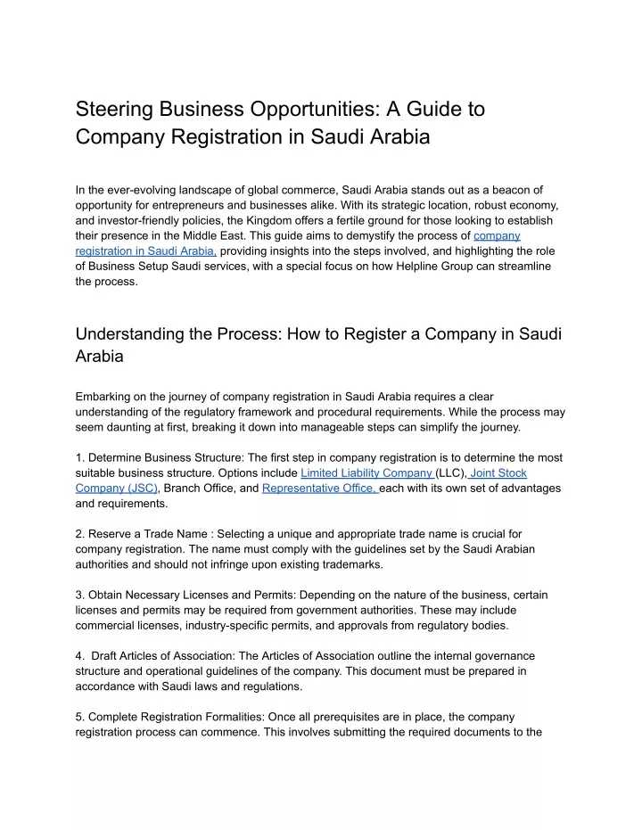 steering business opportunities a guide