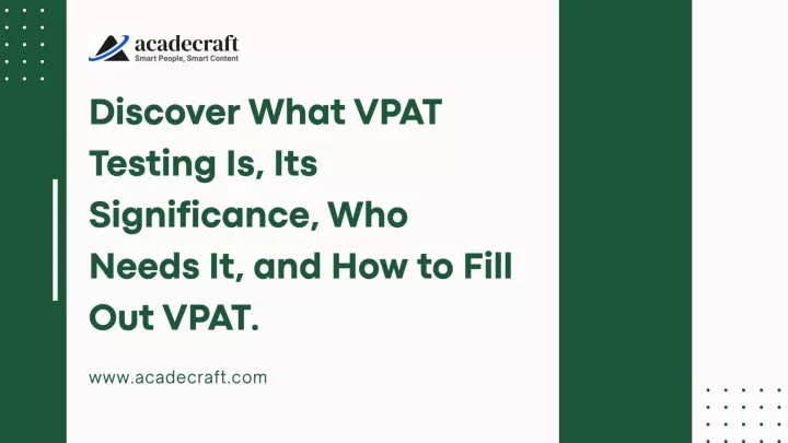 discover what vpat testing is its significance