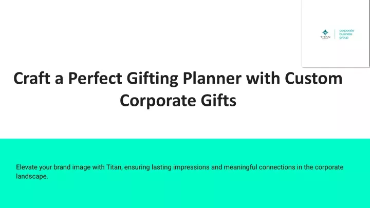 craft a perfect gifting planner with custom