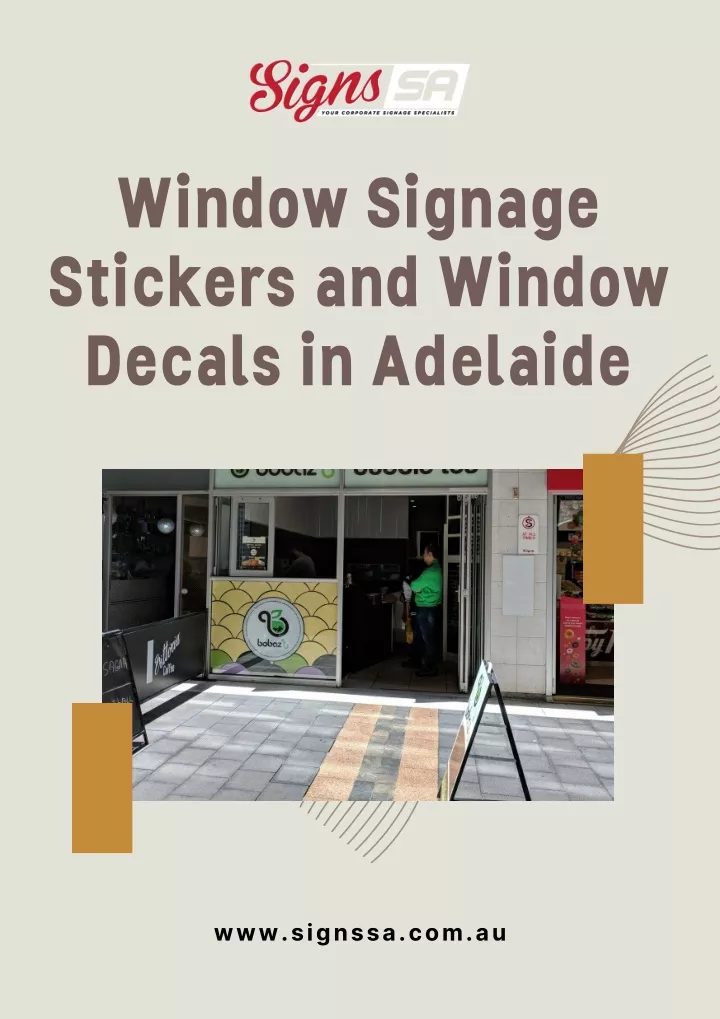 window signage stickers and window decals