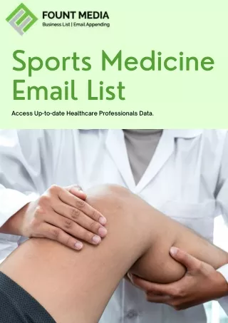Sports Medicine Email List - PDF