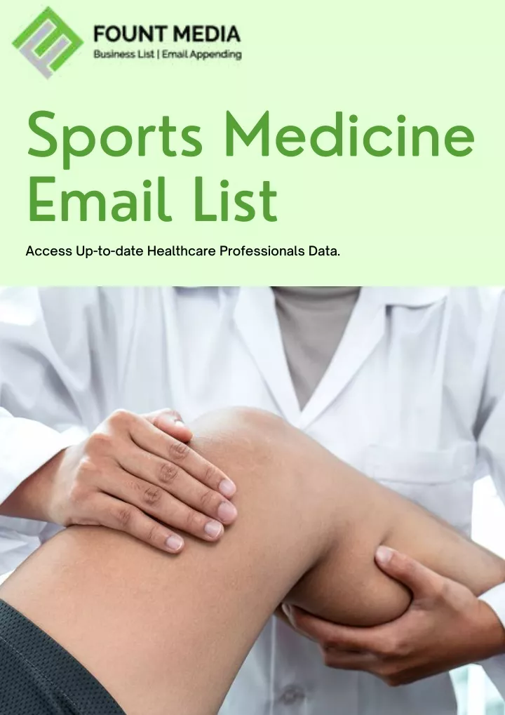 sports medicine email list