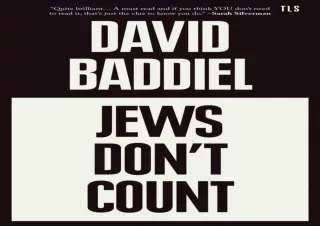 ✔ READ/DOWNLOAD ✔ Jews Don’t Count read