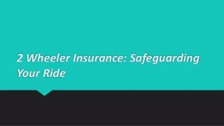 2 Wheeler Insurance