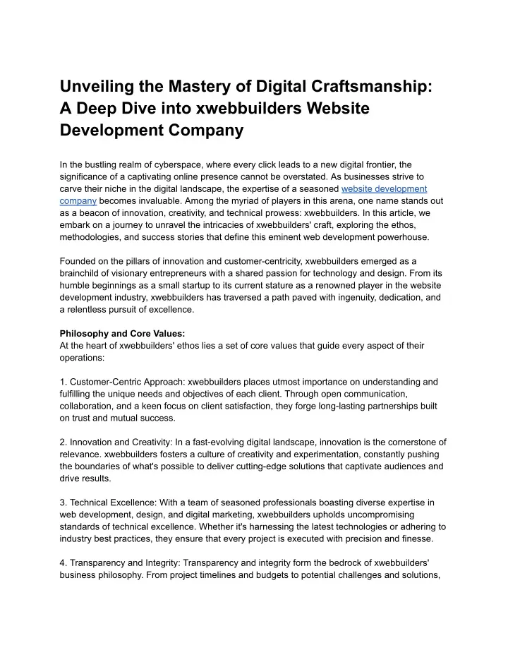 unveiling the mastery of digital craftsmanship