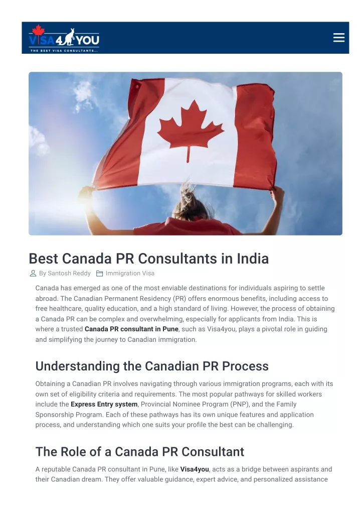 best canada pr consultants in india by santosh