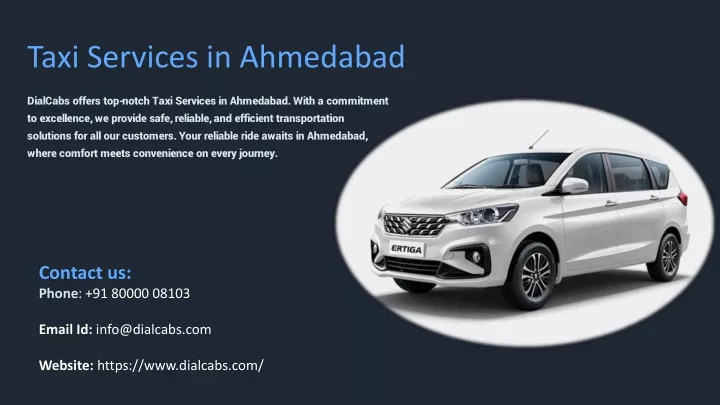 taxi services in ahmedabad