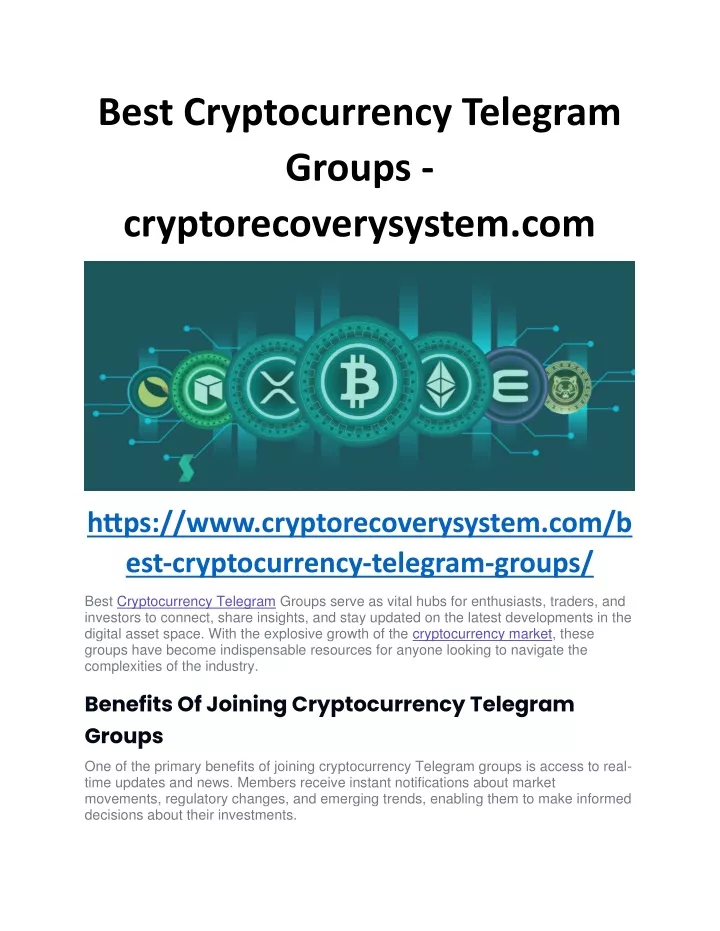 best cryptocurrency telegram groups